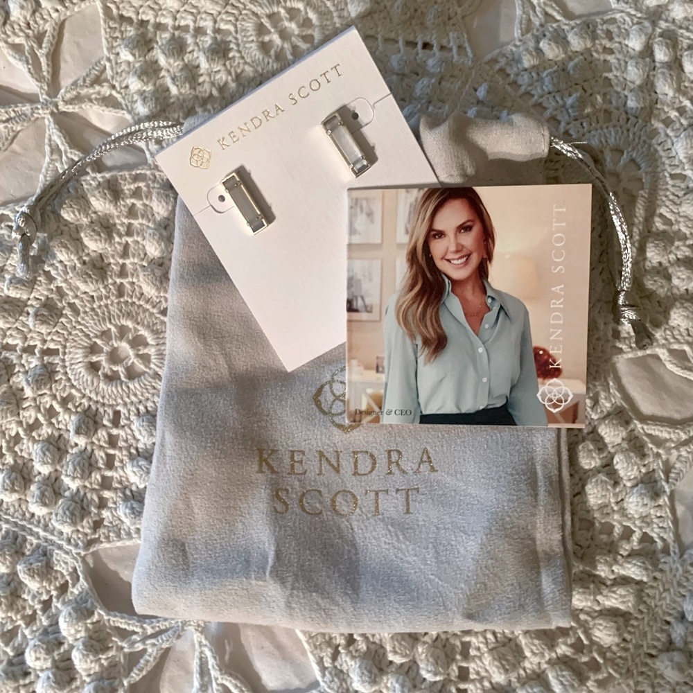 Kendra Scott Lady Gold Slate Cats Eye Earrings